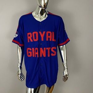 NEW Headgear Classics Royal Giants Graphic Blue Jersey T Shirt Size 3XL